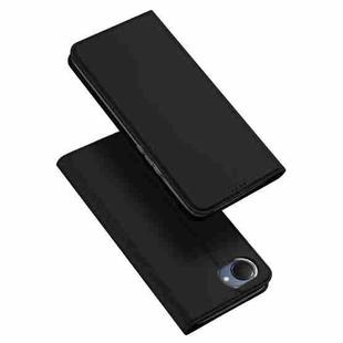 For Realme C30 / Narzo 50i Prime DUX DUCIS Skin Pro Series Flip Leather Phone Case(Black)
