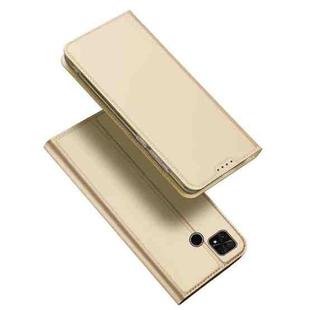 For Xiaomi Poco C40 DUX DUCIS Skin Pro Series Flip Leather Phone Case(Gold)