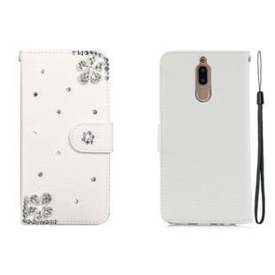 For Galaxy Note 10 Lite Horizontal Flip Solid Color Rhinestones Leather Case with Card Slot & Wallet & Holder(Trojan)