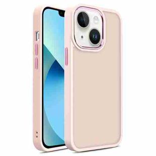 For iPhone 13 Shield Skin Feel PC + TPU Phone Case(Pink)