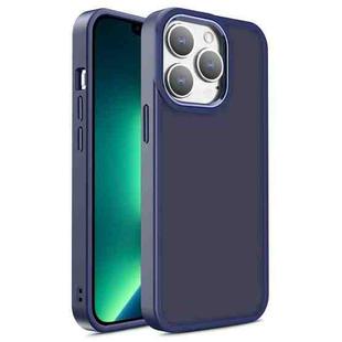 For iPhone 13 Pro Shield Skin Feel PC + TPU Phone Case (Navy Blue)