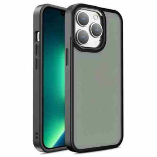 For iPhone 13 Pro Max Shield Skin Feel PC + TPU Phone Case (Black)