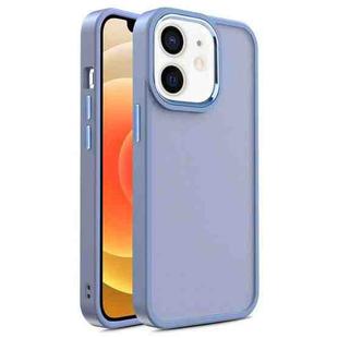 For iPhone 12 / 12 Pro Shield Skin Feel PC + TPU Phone Case(Sierra Blue)