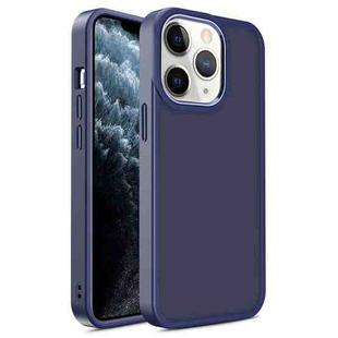 For iPhone 11 Pro Shield Skin Feel PC + TPU Phone Case(Navy Blue)