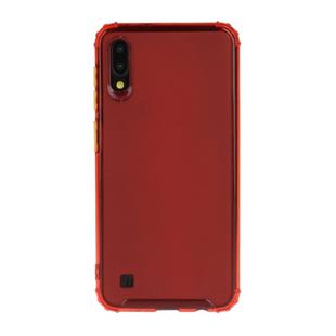 For Galaxy A10 Shockproof TPU Transparent Protective Case(Red)