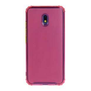 For Xiaomi Redmi 8A Shockproof TPU Transparent Protective Case(Rose Red)