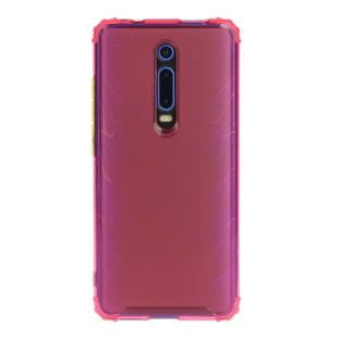 For Xiaomi Redmi K20 Shockproof TPU Transparent Protective Case(Rose Red)