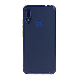 For Xiaomi Redmi Note 7 Shockproof TPU Transparent Protective Case(Dark Blue)