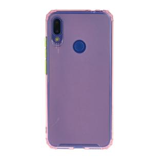 For Xiaomi Redmi Note 7 Shockproof TPU Transparent Protective Case(Pink)