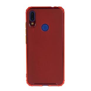 For Xiaomi Redmi Note 7 Shockproof TPU Transparent Protective Case(Red)