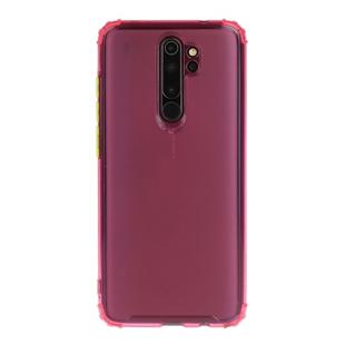 For Xiaomi Redmi Note 8 Pro Shockproof TPU Transparent Protective Case(Rose Red)