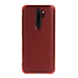 For Xiaomi Redmi Note 8 Pro Shockproof TPU Transparent Protective Case(Red)