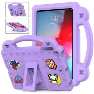 Handle Kickstand Children EVA Shockproof Tablet Case For iPad mini 1 / 2 / 3 / 4 / 5(Light Purple)