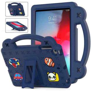 Handle Kickstand Children EVA Shockproof Tablet Case For iPad mini 1 / 2 / 3 / 4 / 5(Navy Blue)