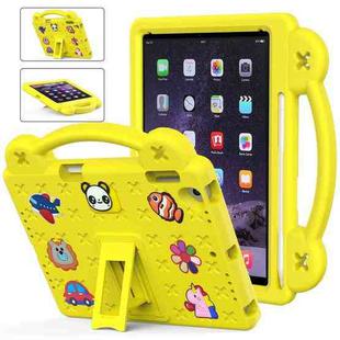 Handle Kickstand Children EVA Shockproof Tablet Case For iPad Air / Air 2 / iPad 5 / 6 / Pro 9.7(Yellow)