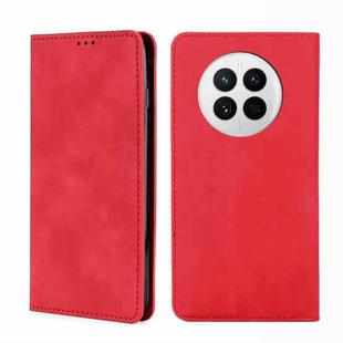 For Huawei Mate 50 Skin Feel Magnetic Horizontal Flip Leather Phone Case(Red)