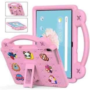 For Lenovo Tab M10 X605 / X505 / Tab P10 X705 Handle Kickstand Children EVA Shockproof Tablet Case(Pink)