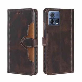 For Motorola Edge S30 Pro 5G/Edge 30 Fusion Skin Feel Magnetic Buckle Leather Phone Case(Brown)