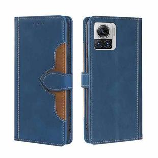 For Motorola Edge X30 Pro 5G/Edge 30 Ultra Skin Feel Magnetic Buckle Leather Phone Case(Blue)