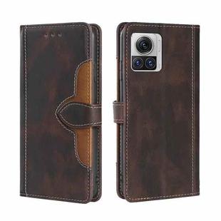 For Motorola Edge X30 Pro 5G/Edge 30 Ultra Skin Feel Magnetic Buckle Leather Phone Case(Brown)