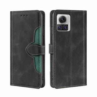 For Motorola Edge X30 Pro 5G/Edge 30 Ultra Skin Feel Magnetic Buckle Leather Phone Case(Black)