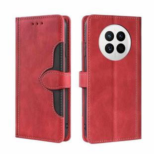 For Huawei Mate 50 Skin Feel Magnetic Buckle Leather Phone Case(Red)