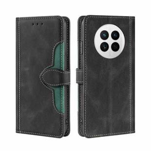 For Huawei Mate 50 Skin Feel Magnetic Buckle Leather Phone Case(Black)