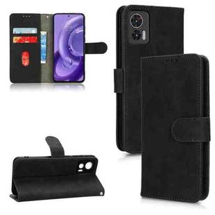 For Motorola Edge 30 Lite / Edge 30 Neo Skin Feel Magnetic Flip Leather Phone Case(Black)