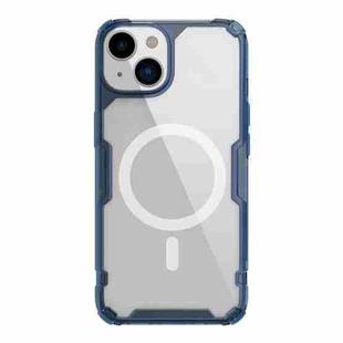 For iPhone 14 NILLKIN Ultra Clear Magsafe PC + TPU Phone Case (Blue)