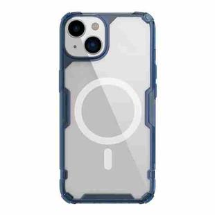 For iPhone 14 Plus NILLKIN Ultra Clear Magsafe PC + TPU Phone Case (Blue)