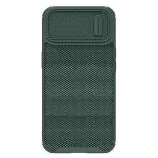 For iPhone 14 NILLKIN 3D Textured Camshield PC + TPU Phone Case(Green)