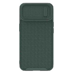 For iPhone 14 Plus  NILLKIN 3D Textured Camshield PC + TPU Phone Case(Green)