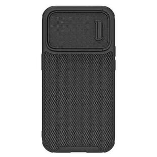 For iPhone 14 Pro NILLKIN 3D Textured Camshield PC + TPU Phone Case(Black)