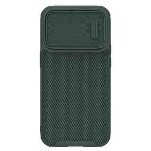 For iPhone 14 Pro NILLKIN 3D Textured Camshield PC + TPU Phone Case(Green)