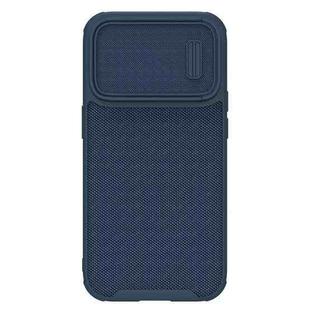 For iPhone 14 Pro Max NILLKIN 3D Textured Camshield PC + TPU Phone Case(Blue)