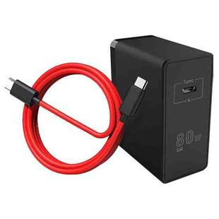 ZTE Nubia NB-A2040C 80W GaN Fast Power Charger with 6A Cable, US Plug
