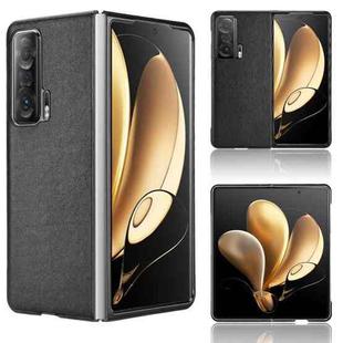For Honor Magic V Plain Skin Litchi Texture Phone Case(Black)