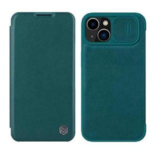 For iPhone 14 Plus  NILLKIN QIN Series Pro Leather Phone Case(Green)