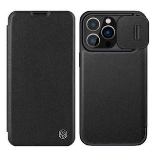 For iPhone 14 Pro Max NILLKIN QIN Series Pro Leather Phone Case(Black)