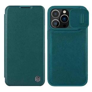 For iPhone 14 Pro Max NILLKIN QIN Series Pro Leather Phone Case(Green)