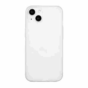 For iPhone 14 Plus  Shockproof Frosted TPU Protective Case(Transparent White)