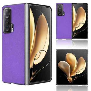 For Honor Magic V Cross Texture Phone Case(Purple)