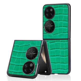 For Huawei P50 Pocket Bamboo Texture Phone Case(Green)