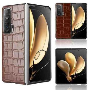 For Honor Magic V Bamboo Texture Phone Case(Brown)