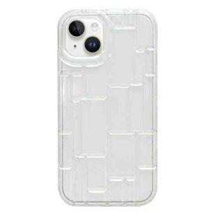 For iPhone 14 Plus  3D Ice Cubes Liquid Silicone Phone Case(Transparent)