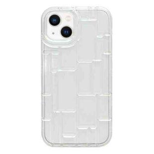 For iPhone 13 3D Ice Cubes Liquid Silicone Phone Case(Transparent)