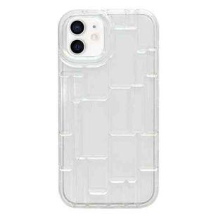 For iPhone 12 / 12 Pro 3D Ice Cubes Liquid Silicone Phone Case(Transparent)