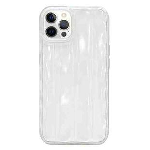 For iPhone 12 Pro Max 3D Ice Cubes Liquid Silicone Phone Case(Transparent)