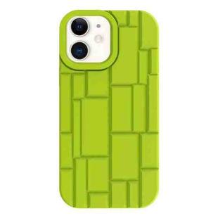 For iPhone 11 3D Ice Cubes Liquid Silicone Phone Case(Green)