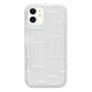 For iPhone 11 3D Ice Cubes Liquid Silicone Phone Case(Transparent)